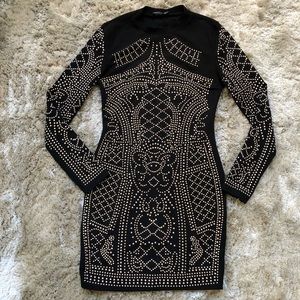 Bedazzled Black Dress